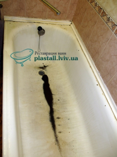 Реставрация стальной ванны акрилом в Николаеве